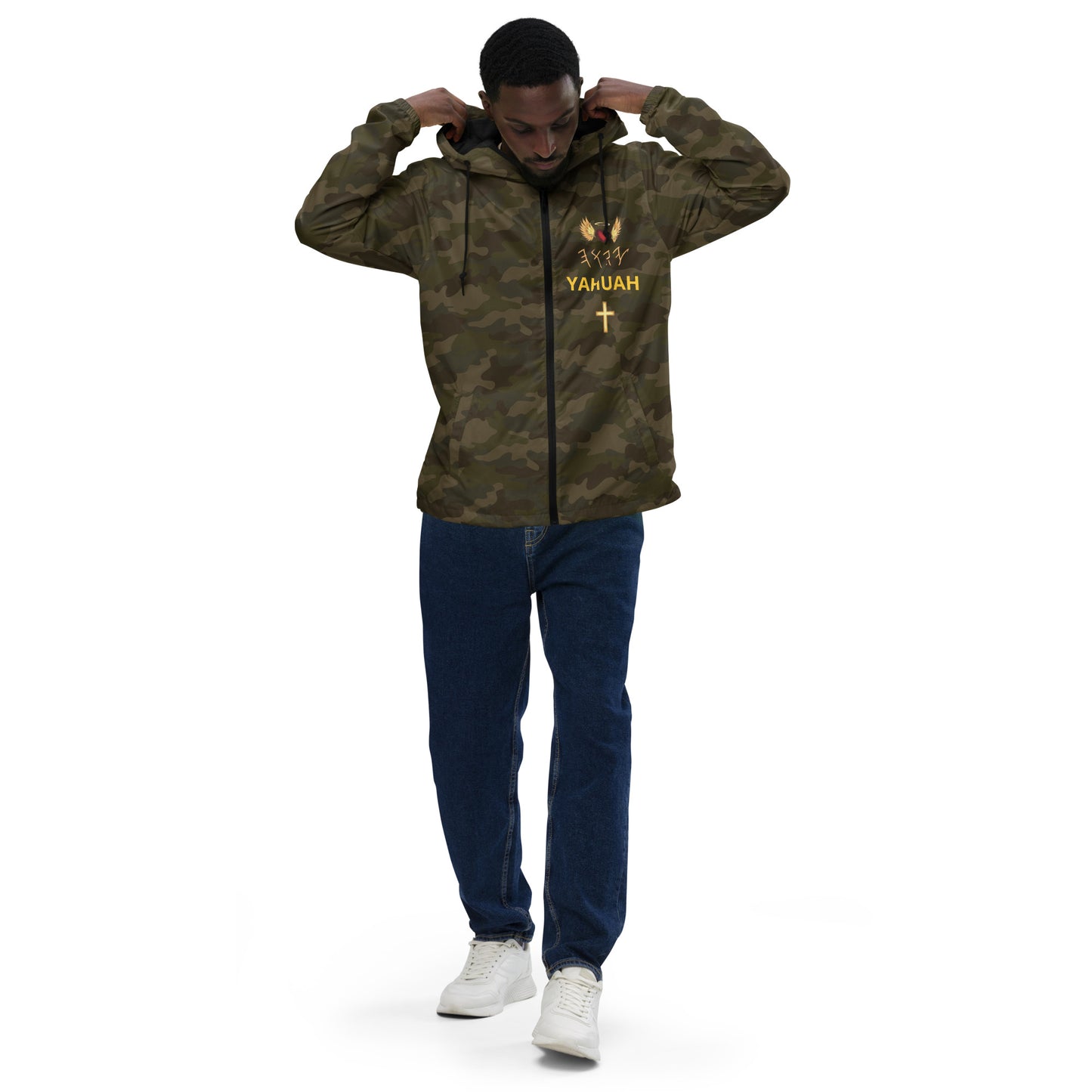 YAHUAH’s Temple J Unisex lightweight zip up windbreaker