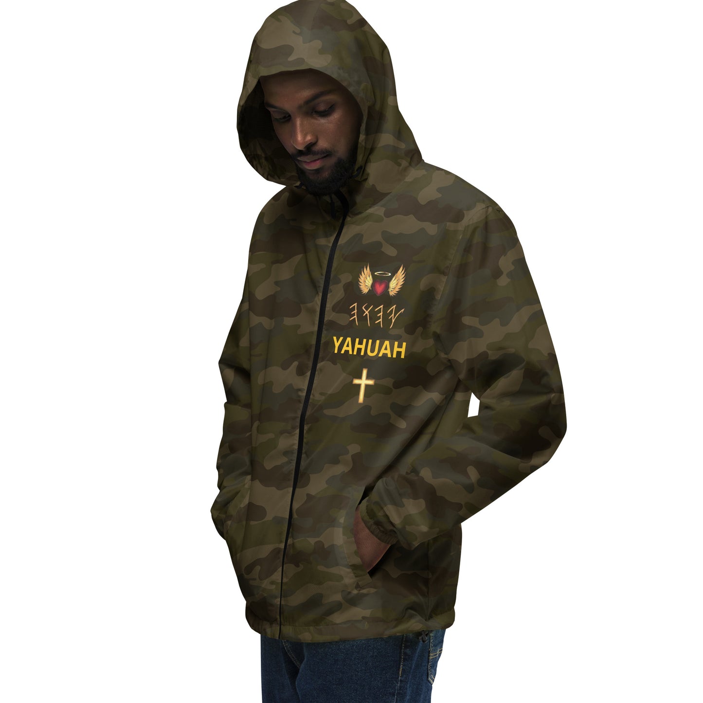 YAHUAH’s Temple J Unisex lightweight zip up windbreaker