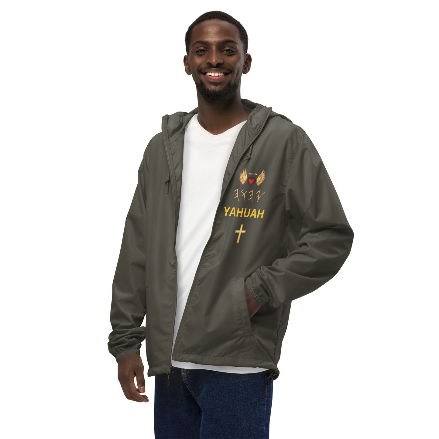 YAHUAH’s Temple J Unisex lightweight zip up windbreaker