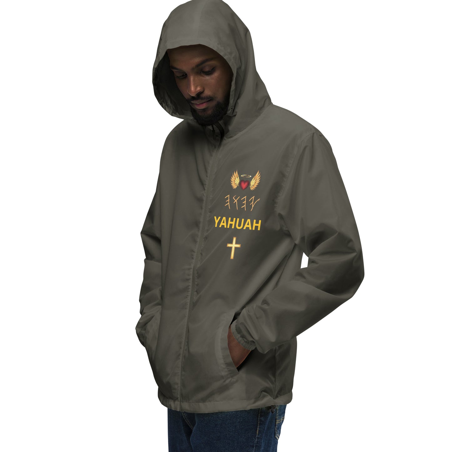 YAHUAH’s Temple J Unisex lightweight zip up windbreaker