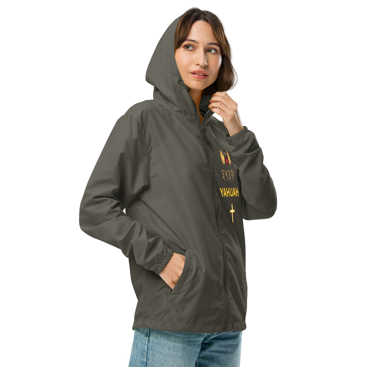 YAHUAH’s Temple J Unisex lightweight zip up windbreaker