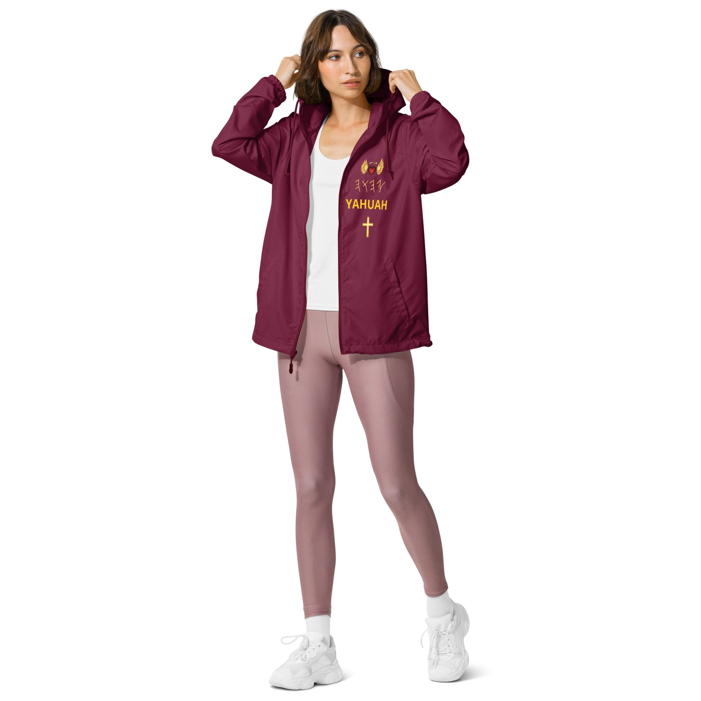 YAHUAH’s Temple J Unisex lightweight zip up windbreaker