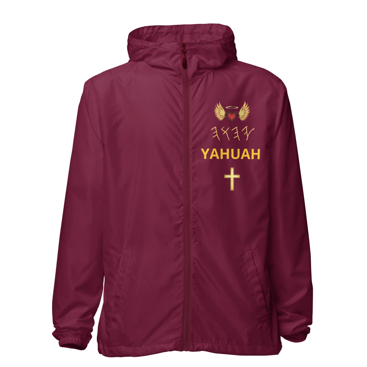YAHUAH’s Temple J Unisex lightweight zip up windbreaker