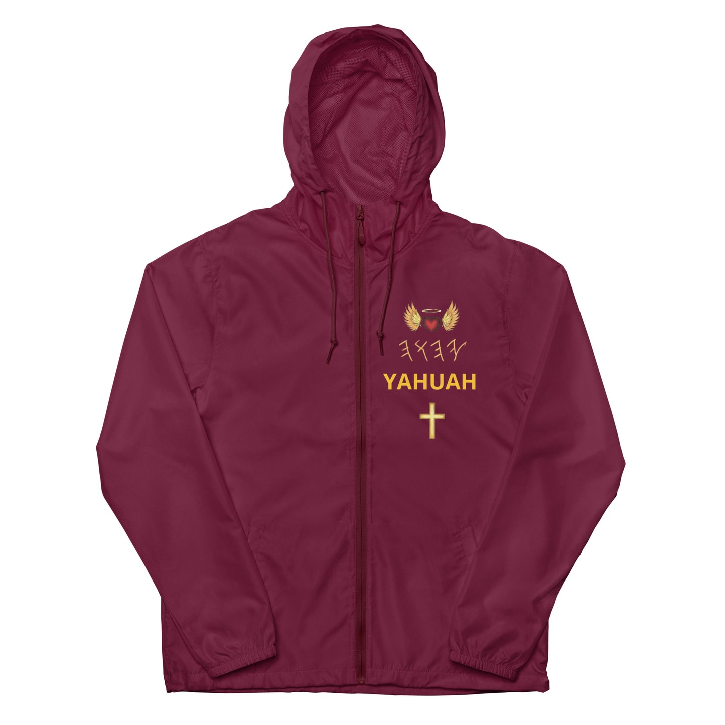 YAHUAH’s Temple J Unisex lightweight zip up windbreaker