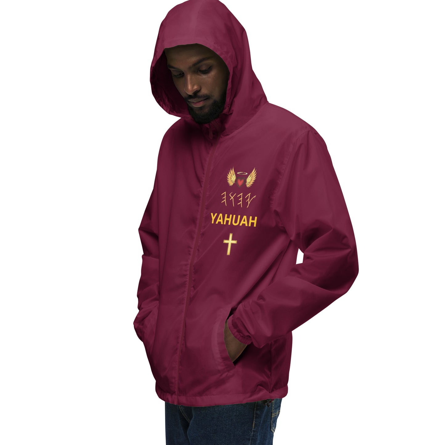 YAHUAH’s Temple J Unisex lightweight zip up windbreaker