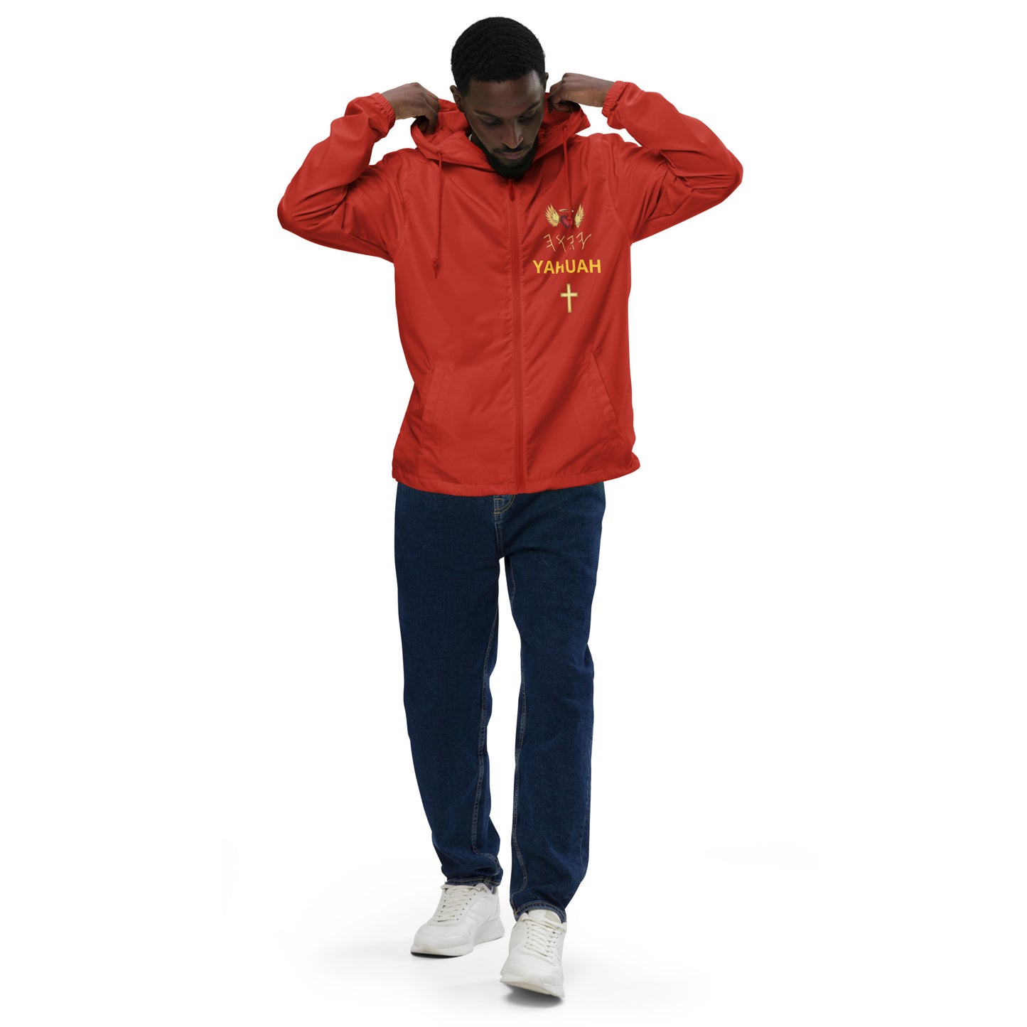 YAHUAH’s Temple J Unisex lightweight zip up windbreaker
