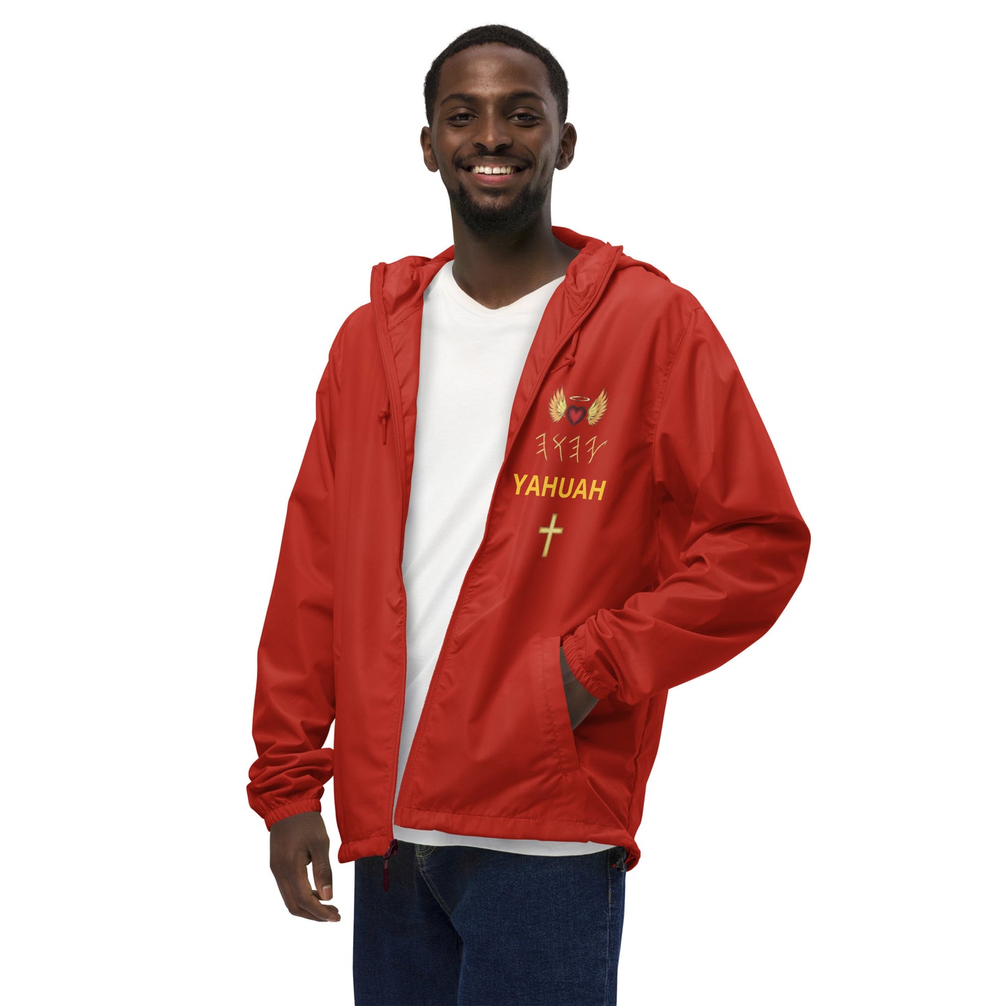 YAHUAH’s Temple J Unisex lightweight zip up windbreaker