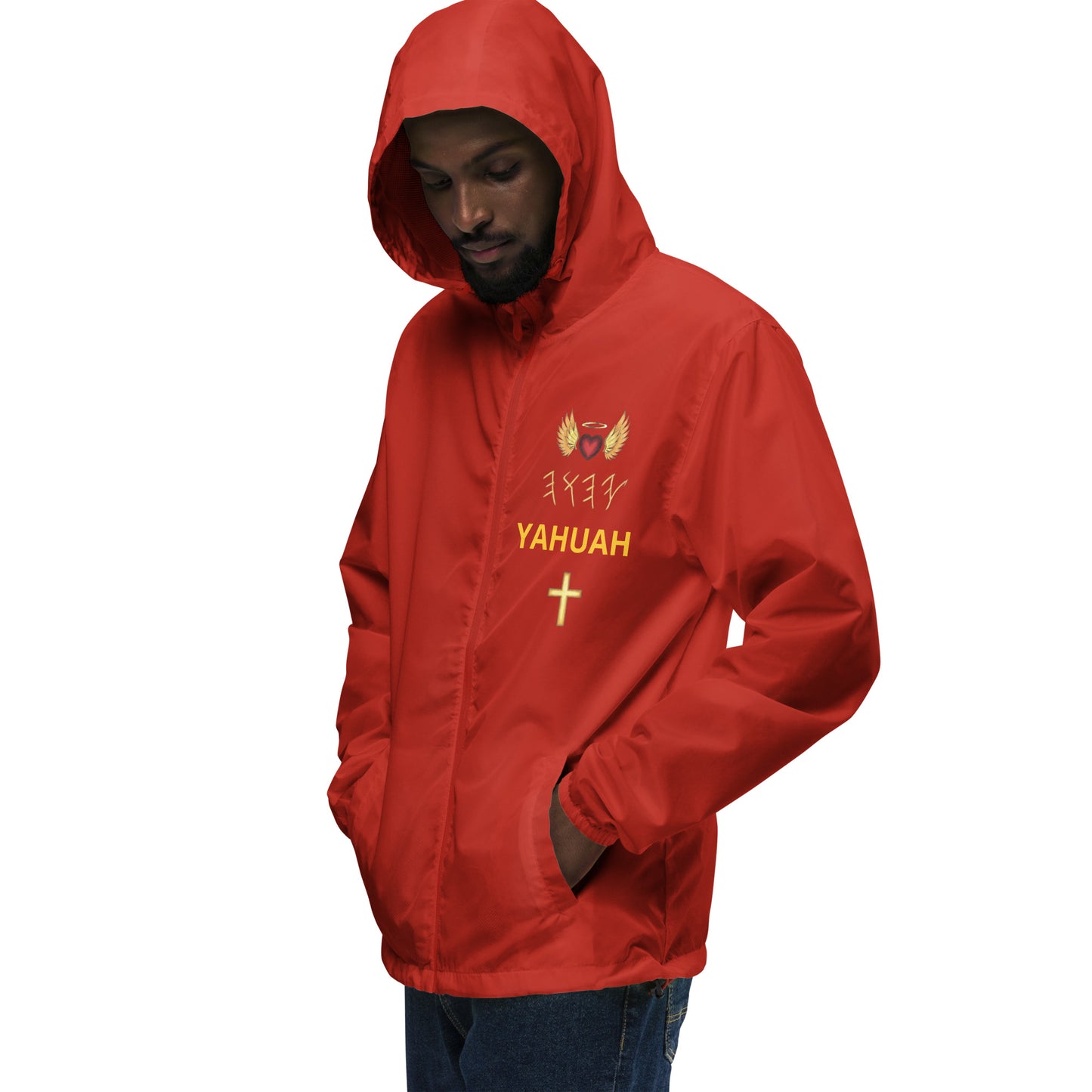 YAHUAH’s Temple J Unisex lightweight zip up windbreaker