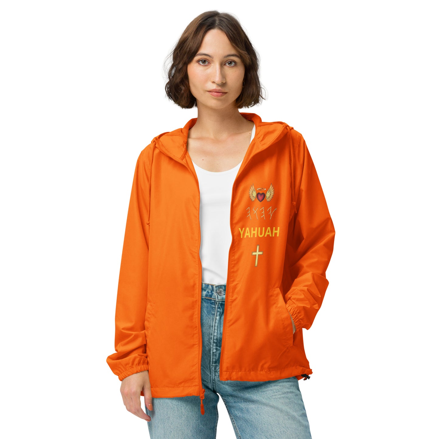 YAHUAH’s Temple J Unisex lightweight zip up windbreaker