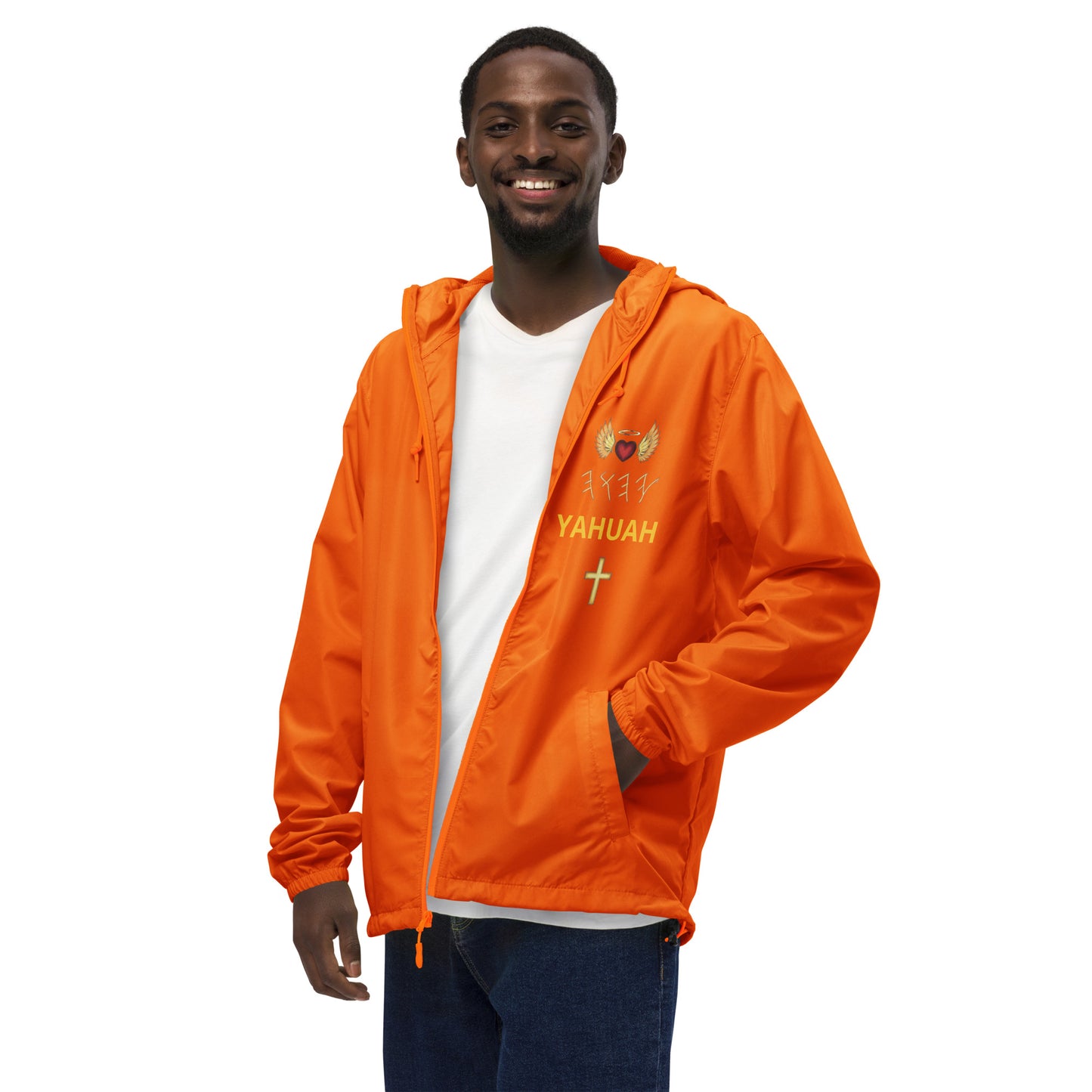 YAHUAH’s Temple J Unisex lightweight zip up windbreaker