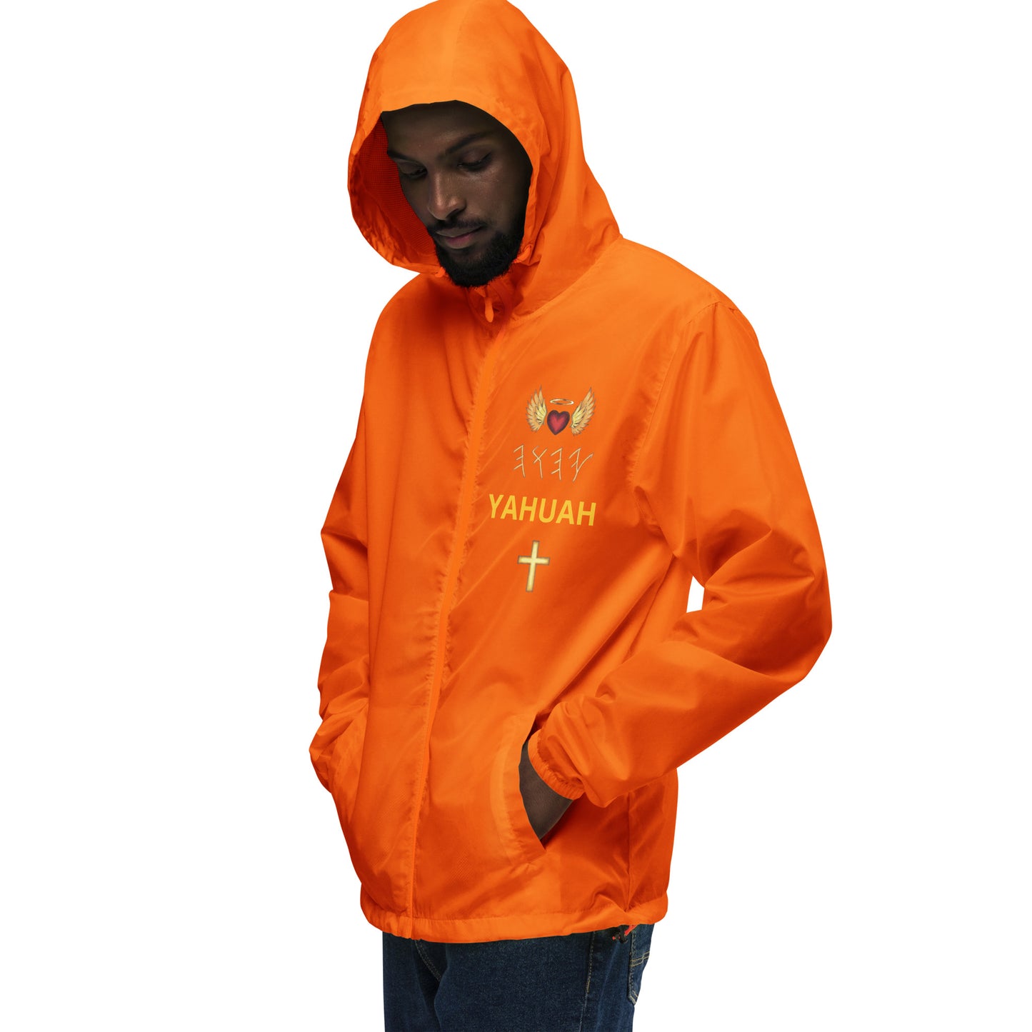 YAHUAH’s Temple J Unisex lightweight zip up windbreaker