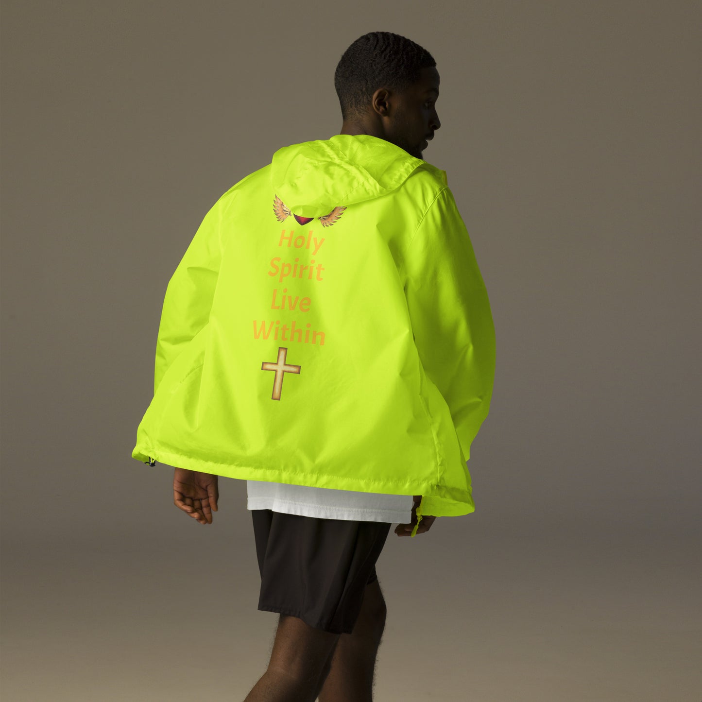 YAHUAH’s Temple J Unisex lightweight zip up windbreaker