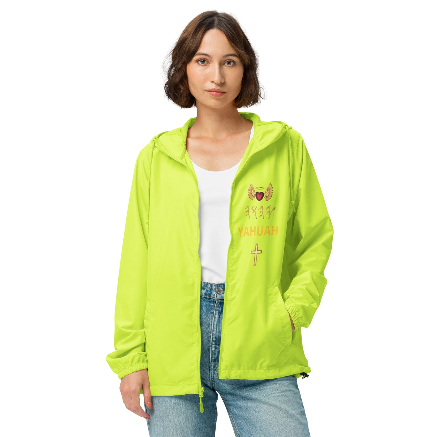 YAHUAH’s Temple J Unisex lightweight zip up windbreaker