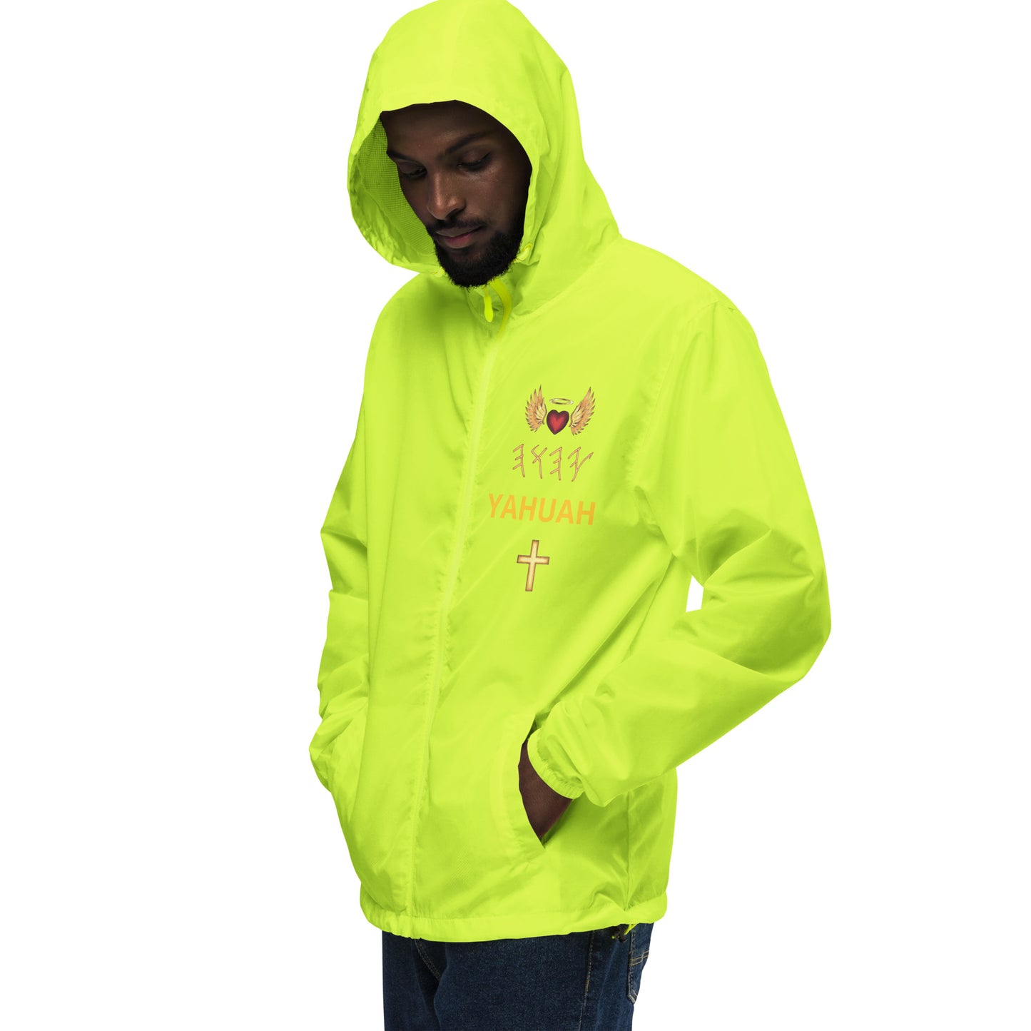 YAHUAH’s Temple J Unisex lightweight zip up windbreaker
