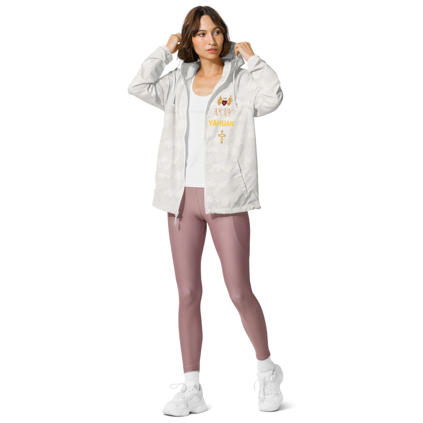YAHUAH’s Temple J Unisex lightweight zip up windbreaker