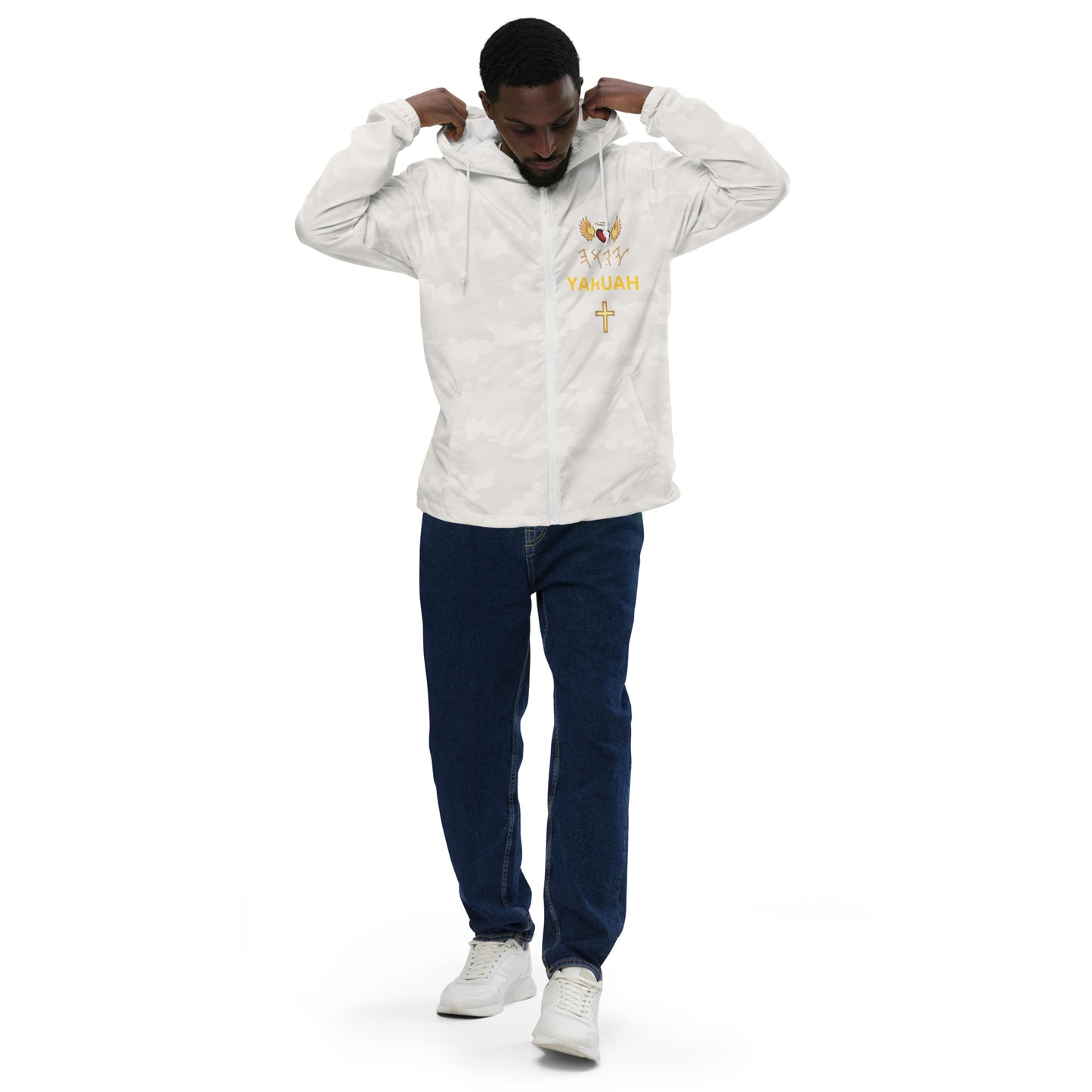YAHUAH’s Temple J Unisex lightweight zip up windbreaker