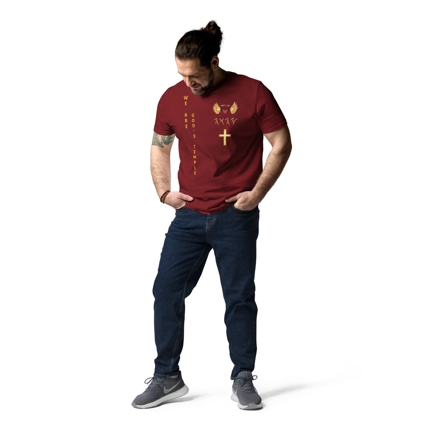 YAHUAH’s Temple S Unisex organic cotton t-shirt