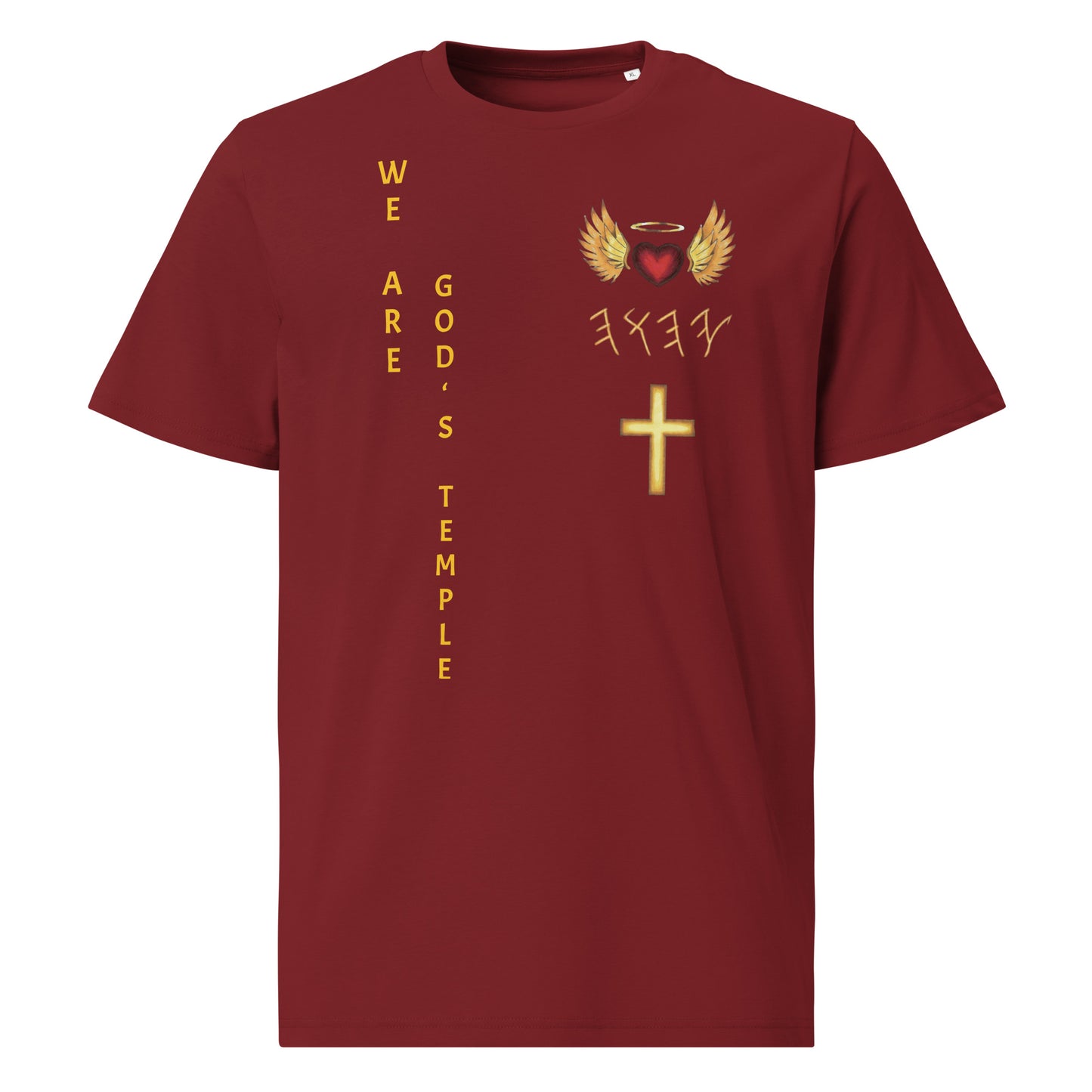 YAHUAH’s Temple S Unisex organic cotton t-shirt