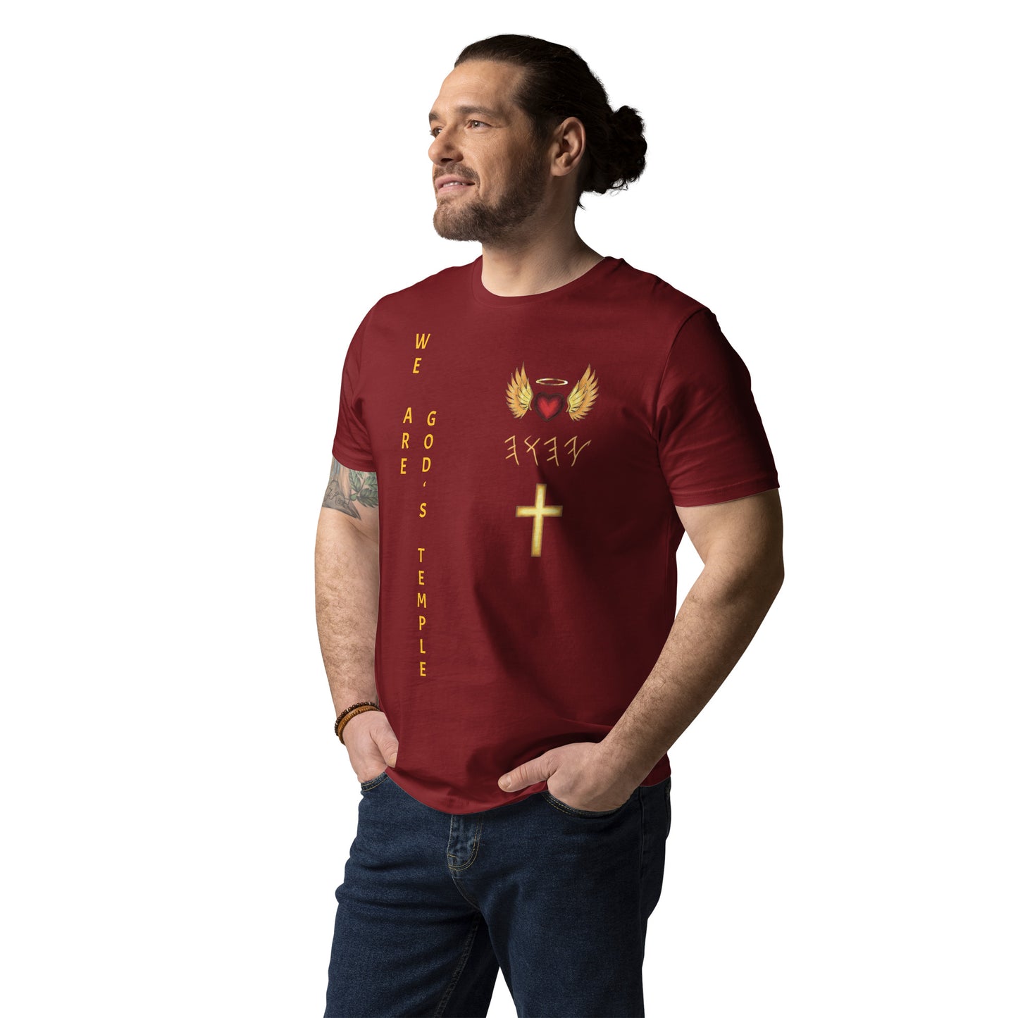 YAHUAH’s Temple S Unisex organic cotton t-shirt