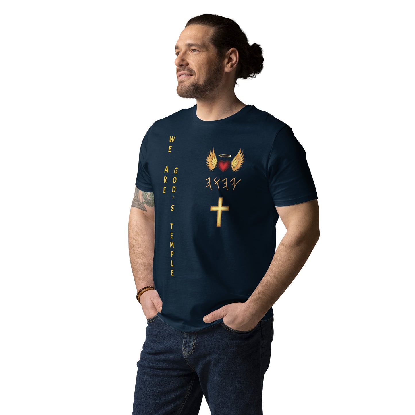 YAHUAH’s Temple S Unisex organic cotton t-shirt