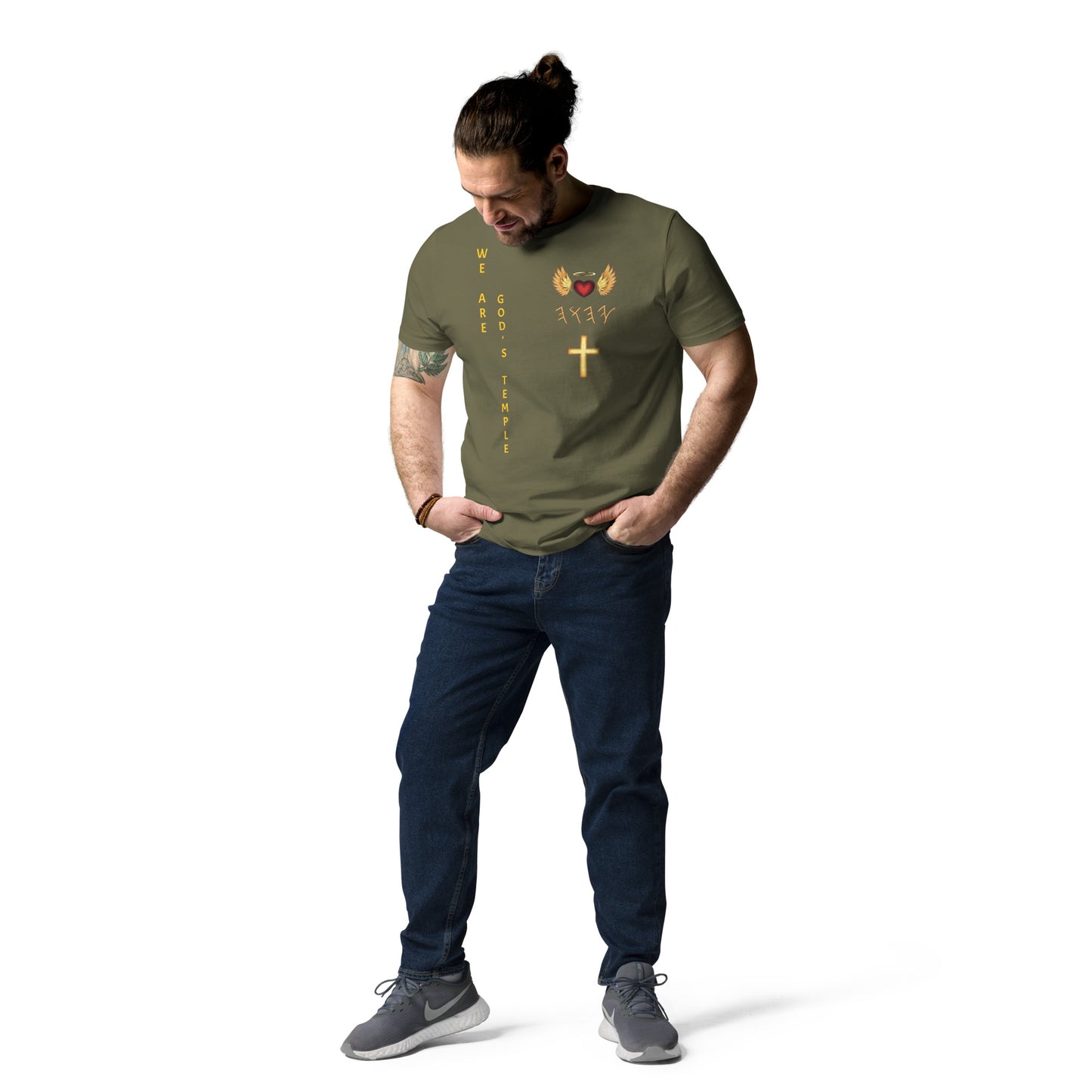 YAHUAH’s Temple S Unisex organic cotton t-shirt