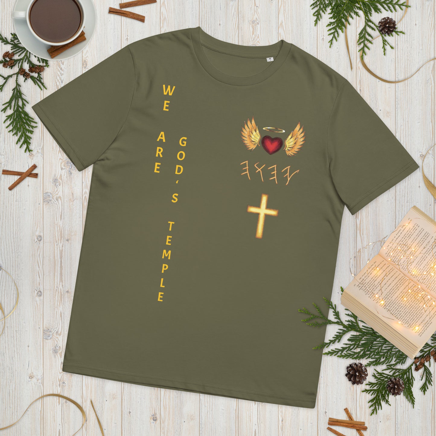YAHUAH’s Temple S Unisex organic cotton t-shirt