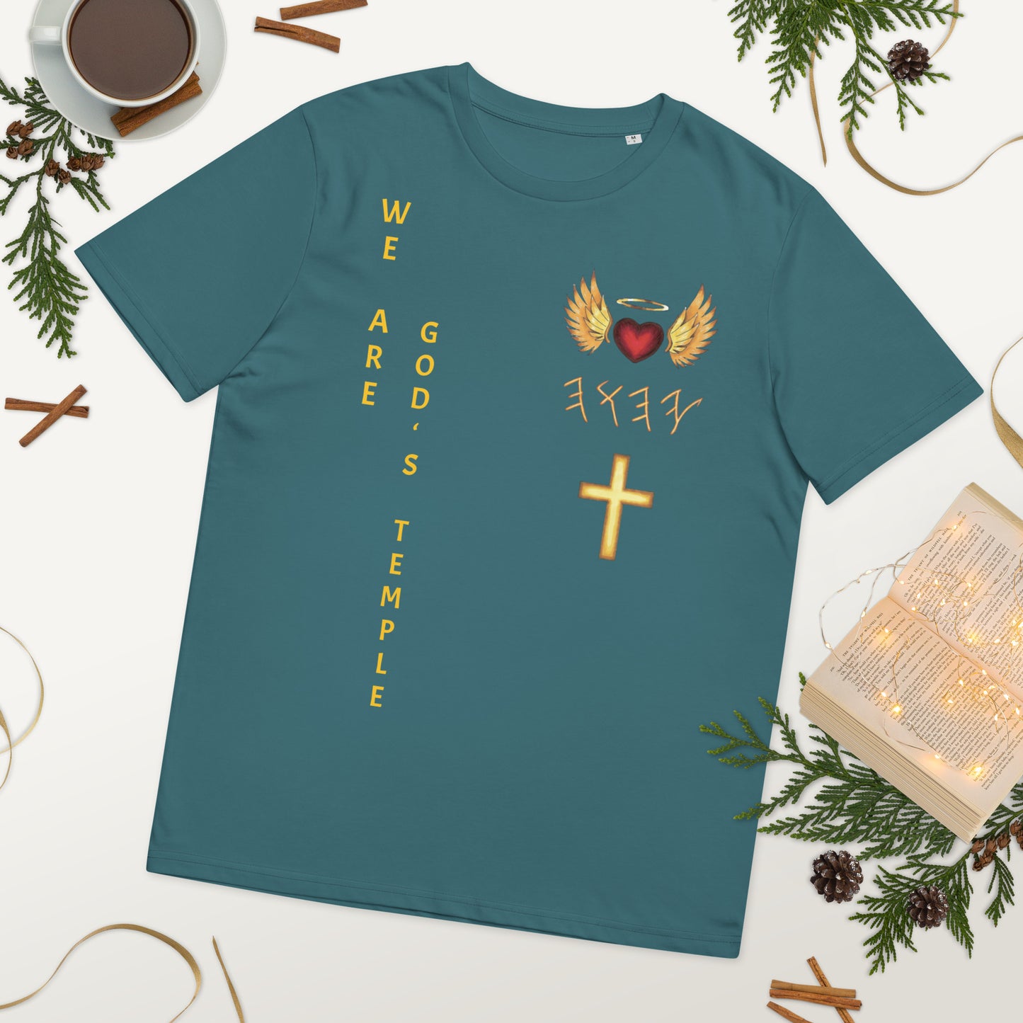 YAHUAH’s Temple S Unisex organic cotton t-shirt