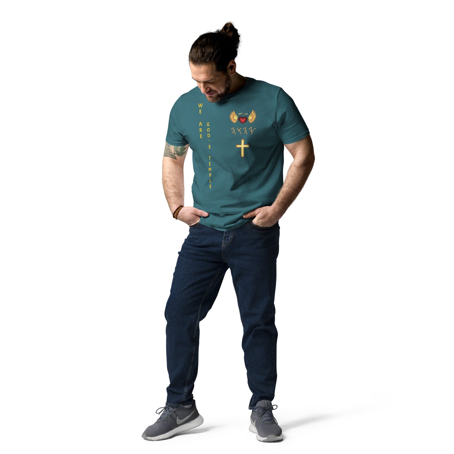 YAHUAH’s Temple S Unisex organic cotton t-shirt