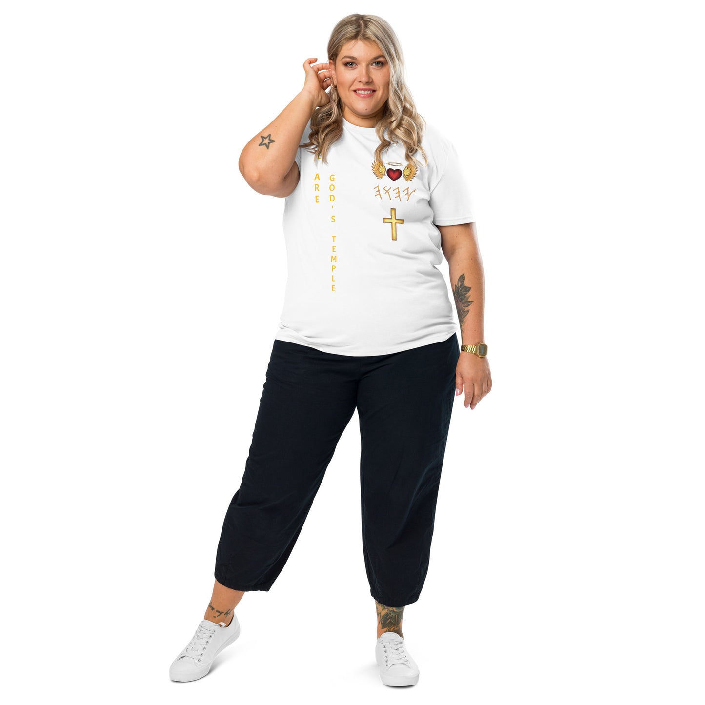 YAHUAH’s Temple S Unisex organic cotton t-shirt