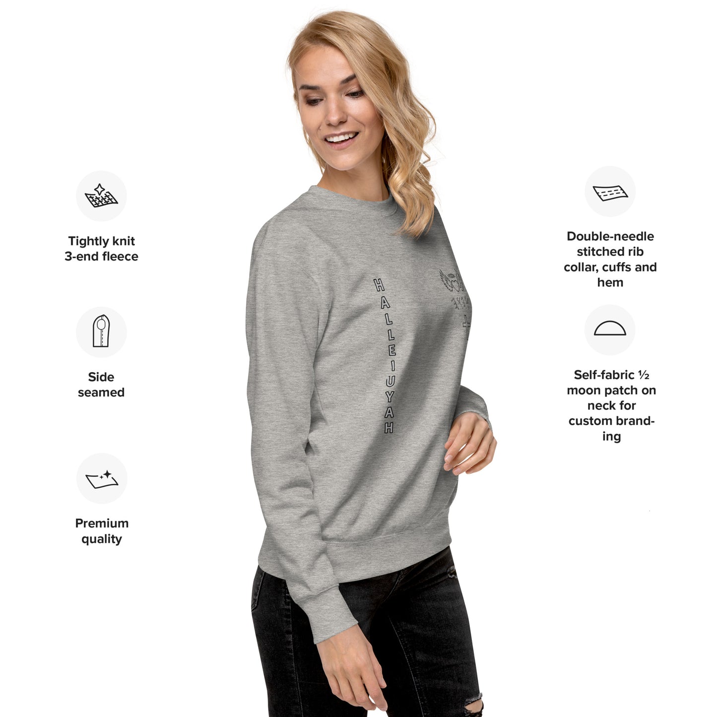YAHUAH’s Temple JS Unisex Premium Sweatshirt