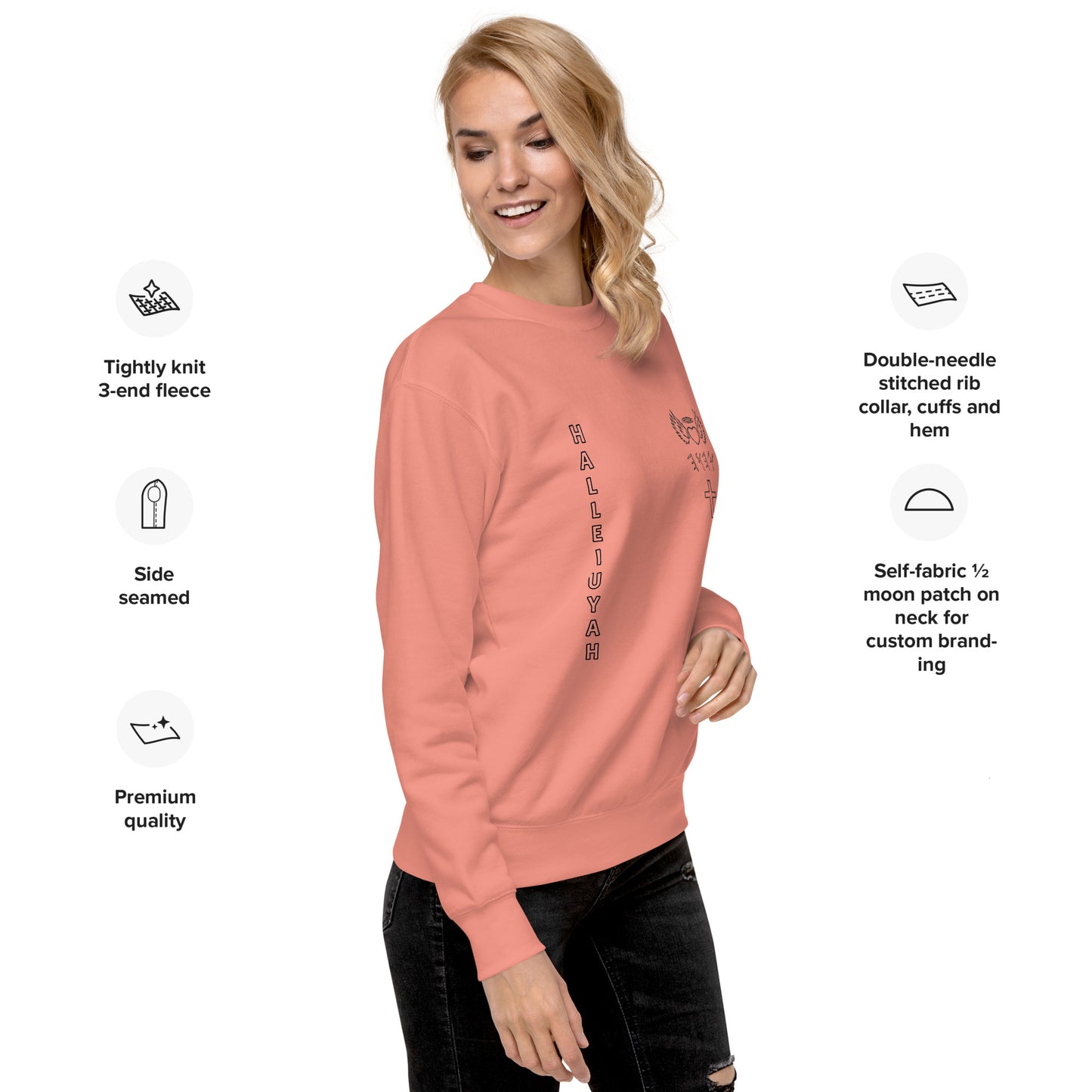 YAHUAH’s Temple JS Unisex Premium Sweatshirt