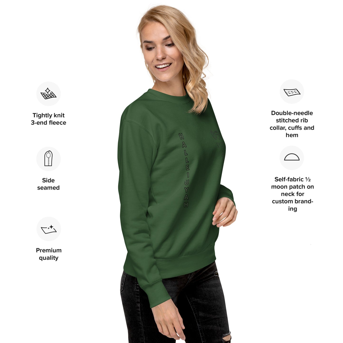 YAHUAH’s Temple JS Unisex Premium Sweatshirt