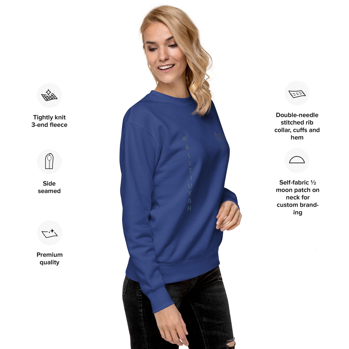YAHUAH’s Temple JS Unisex Premium Sweatshirt