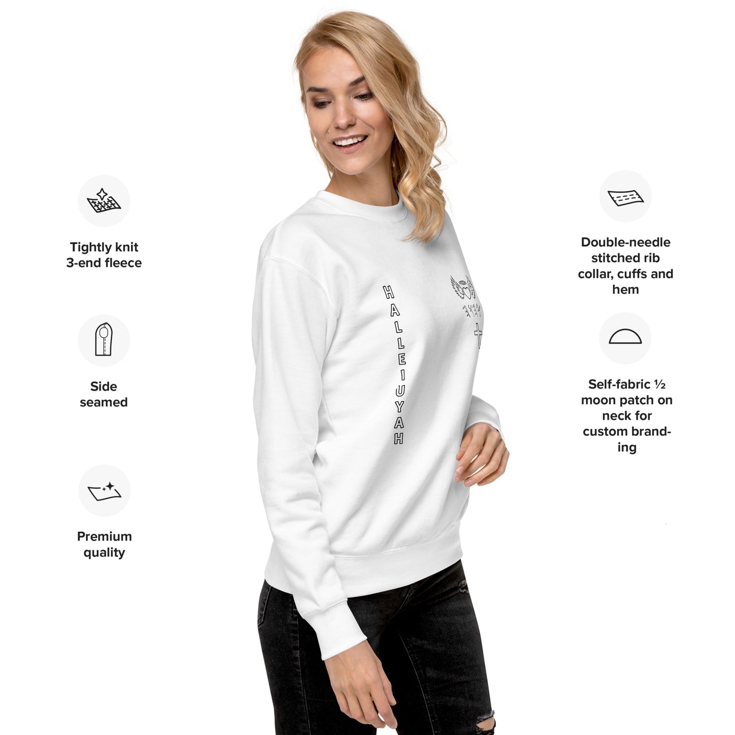 YAHUAH’s Temple JS Unisex Premium Sweatshirt