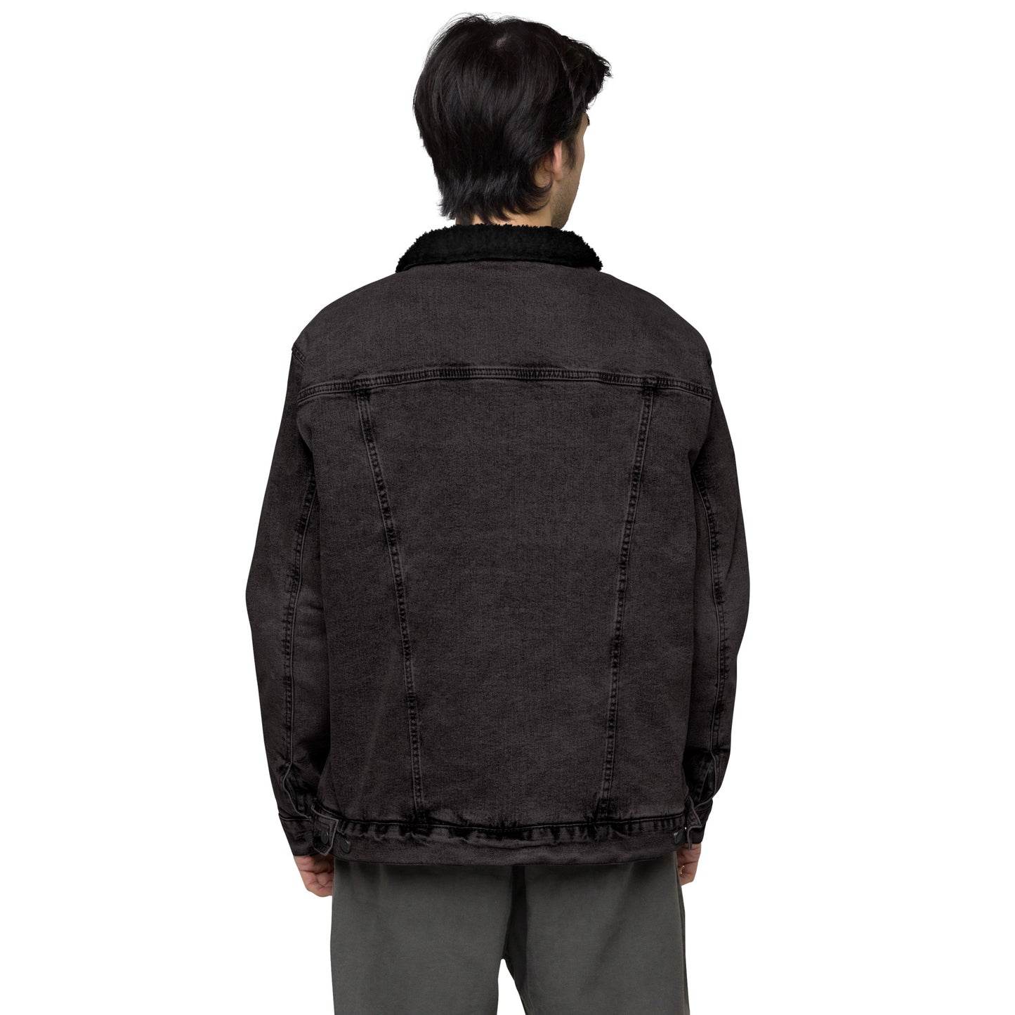 YAHUAH’s Temple J Unisex denim sherpa jacket