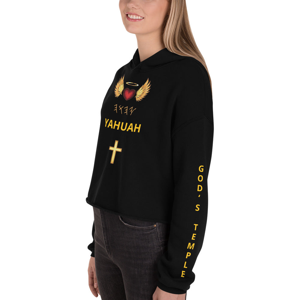 YAHUAH’s Temple J Women Crop Hoodie