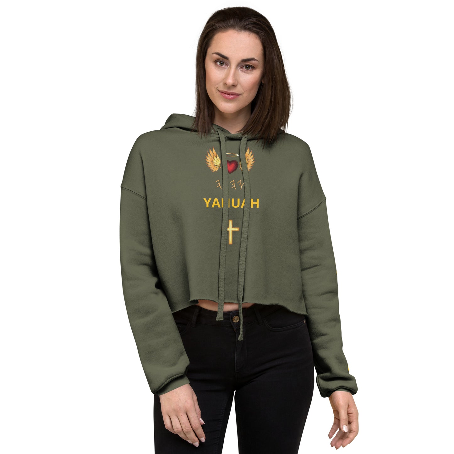 YAHUAH’s Temple J Women Crop Hoodie