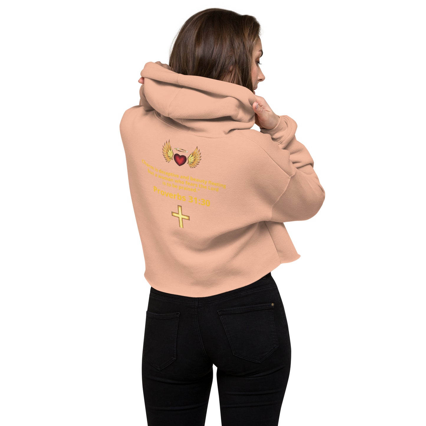 YAHUAH’s Temple J Women Crop Hoodie