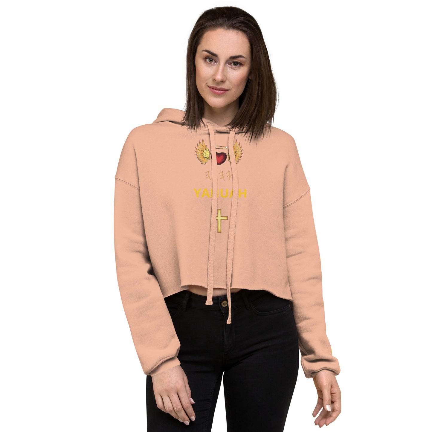 YAHUAH’s Temple J Women Crop Hoodie