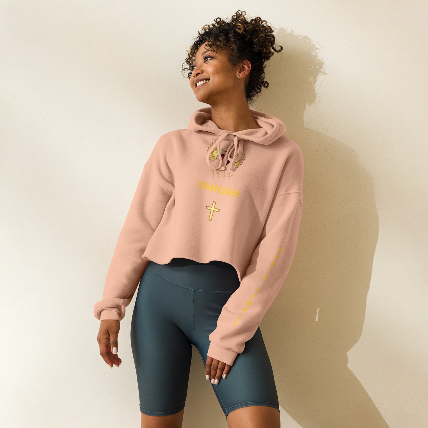 YAHUAH’s Temple J Women Crop Hoodie