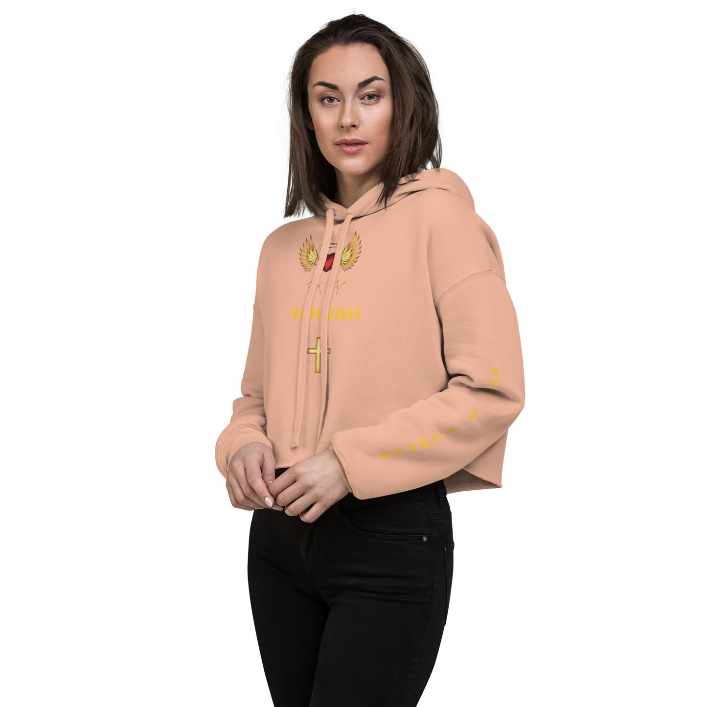 YAHUAH’s Temple J Women Crop Hoodie