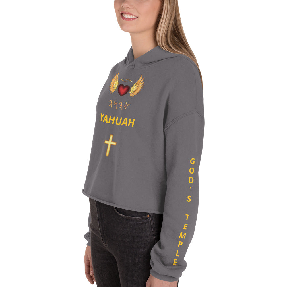 YAHUAH’s Temple J Women Crop Hoodie