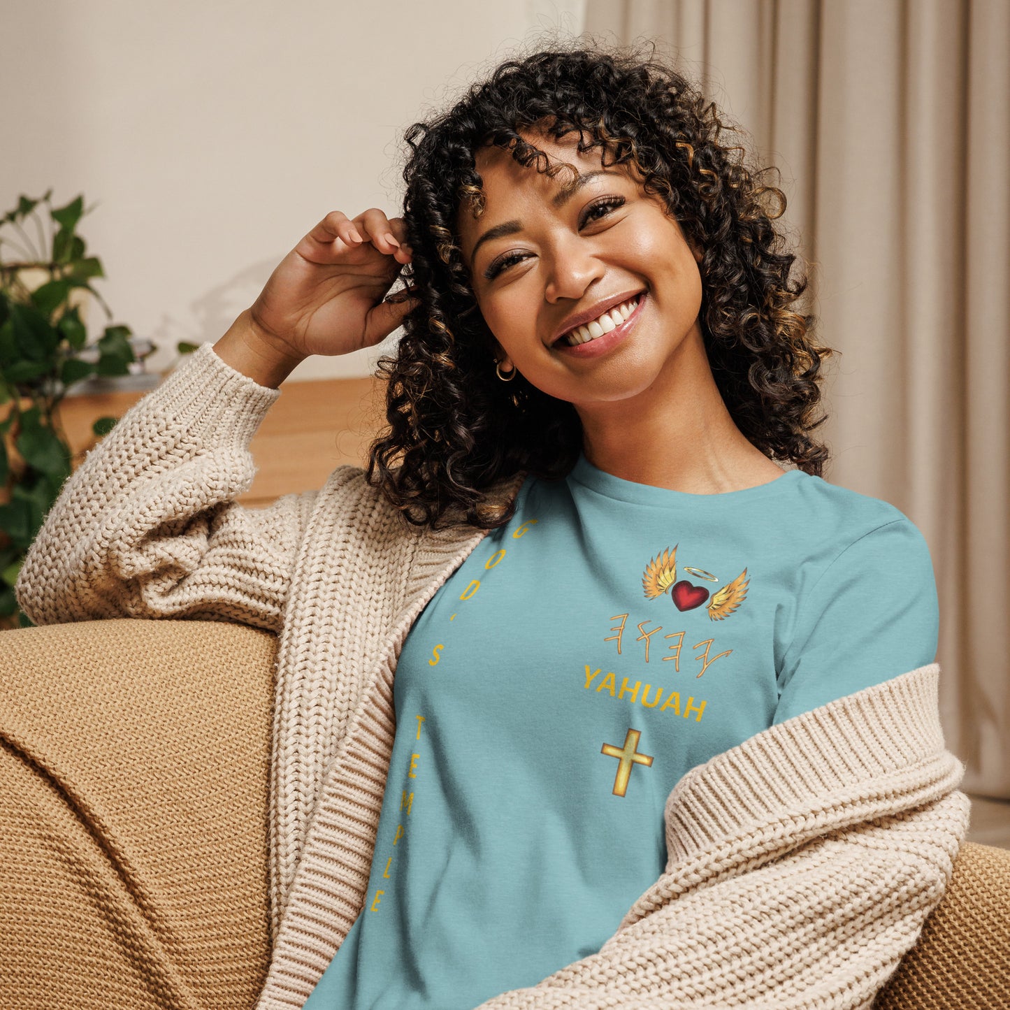 YAHUAH’s Temple S Women's Relaxed T-Shirt