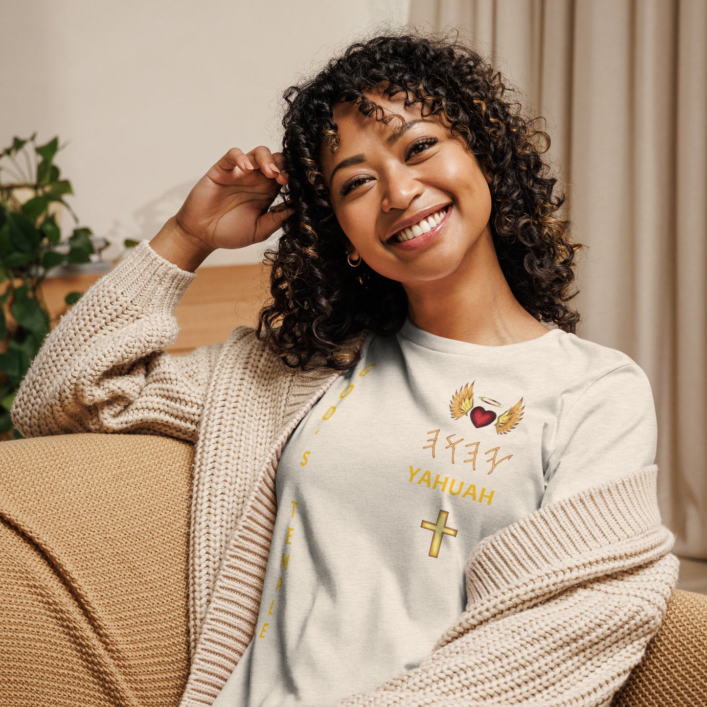 YAHUAH’s Temple S Women's Relaxed T-Shirt