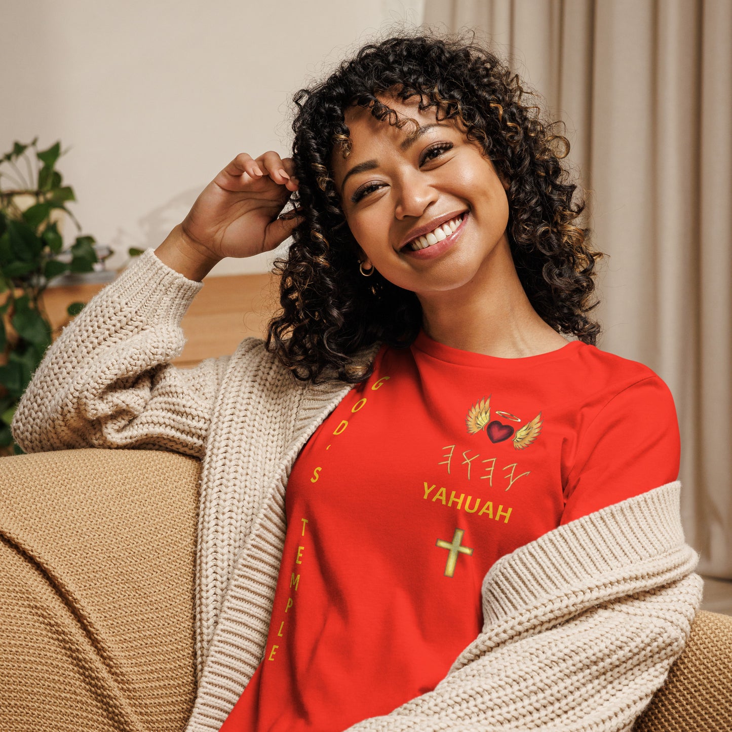YAHUAH’s Temple S Women's Relaxed T-Shirt