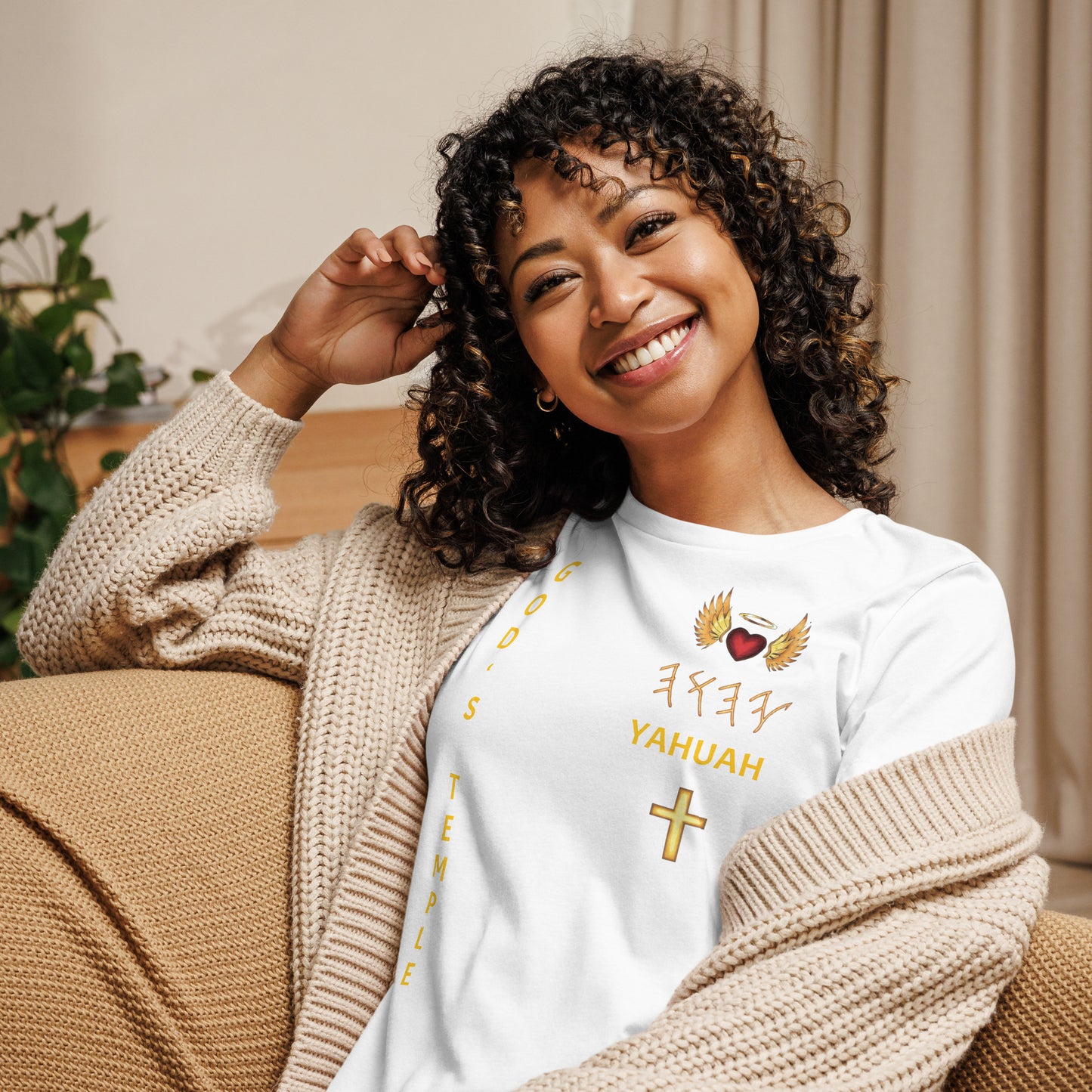 YAHUAH’s Temple S Women's Relaxed T-Shirt
